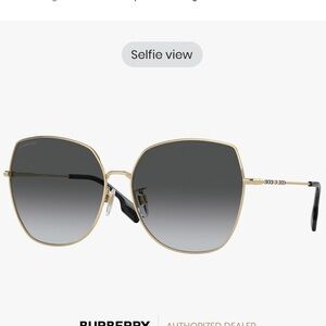 NEW Burberry | Metal Frame Brown Lens Sunglasses